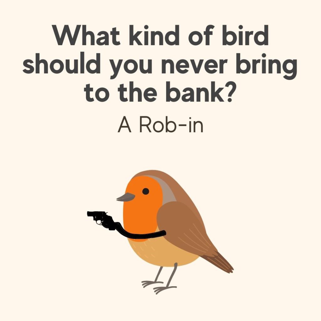 Spring pun about robins