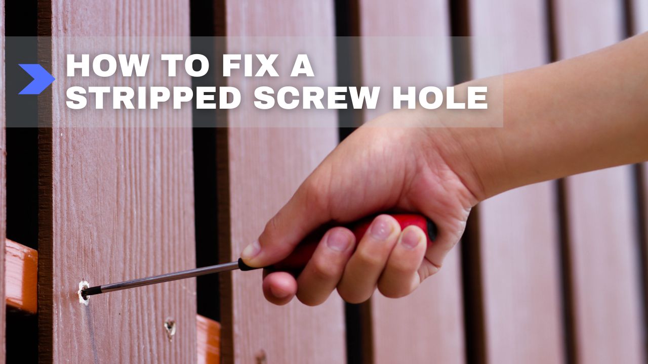 how to fix a stripped screw hole featured image from Dad Answers All