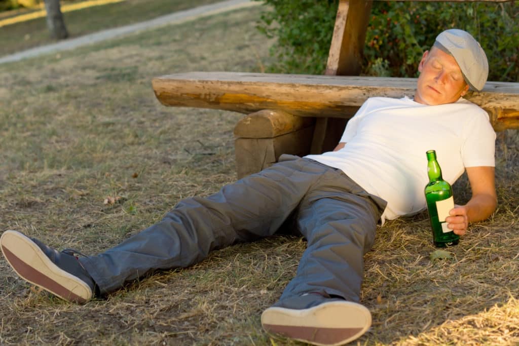 Man Fallen Asleep On The Ground