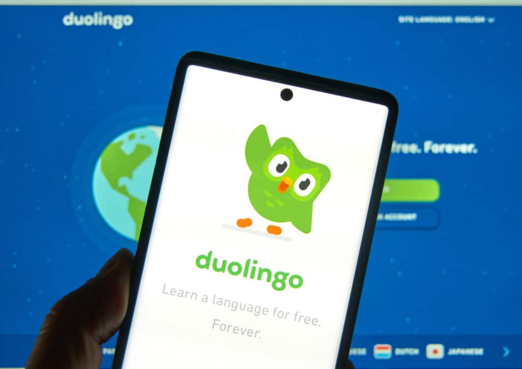 Montreal,,canada, ,march,08,,2020:,duolingo,logo,and,application