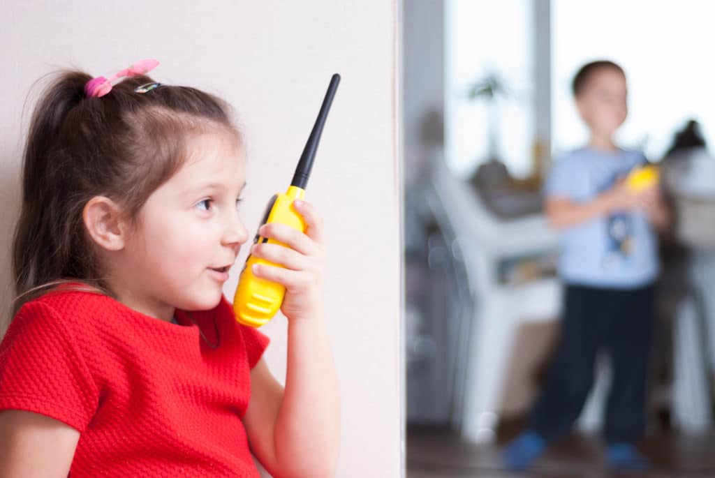 Children,girl,and,boy,playing,with,walkie Talkie