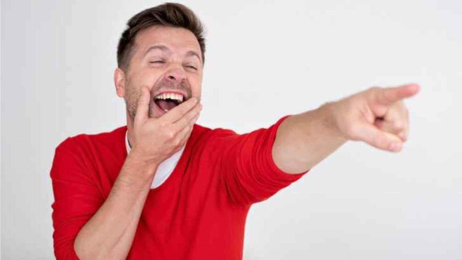 Man Laughing And Pointing