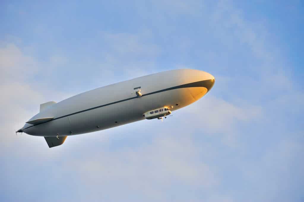 Zeppelin Airship In The Blue Sky