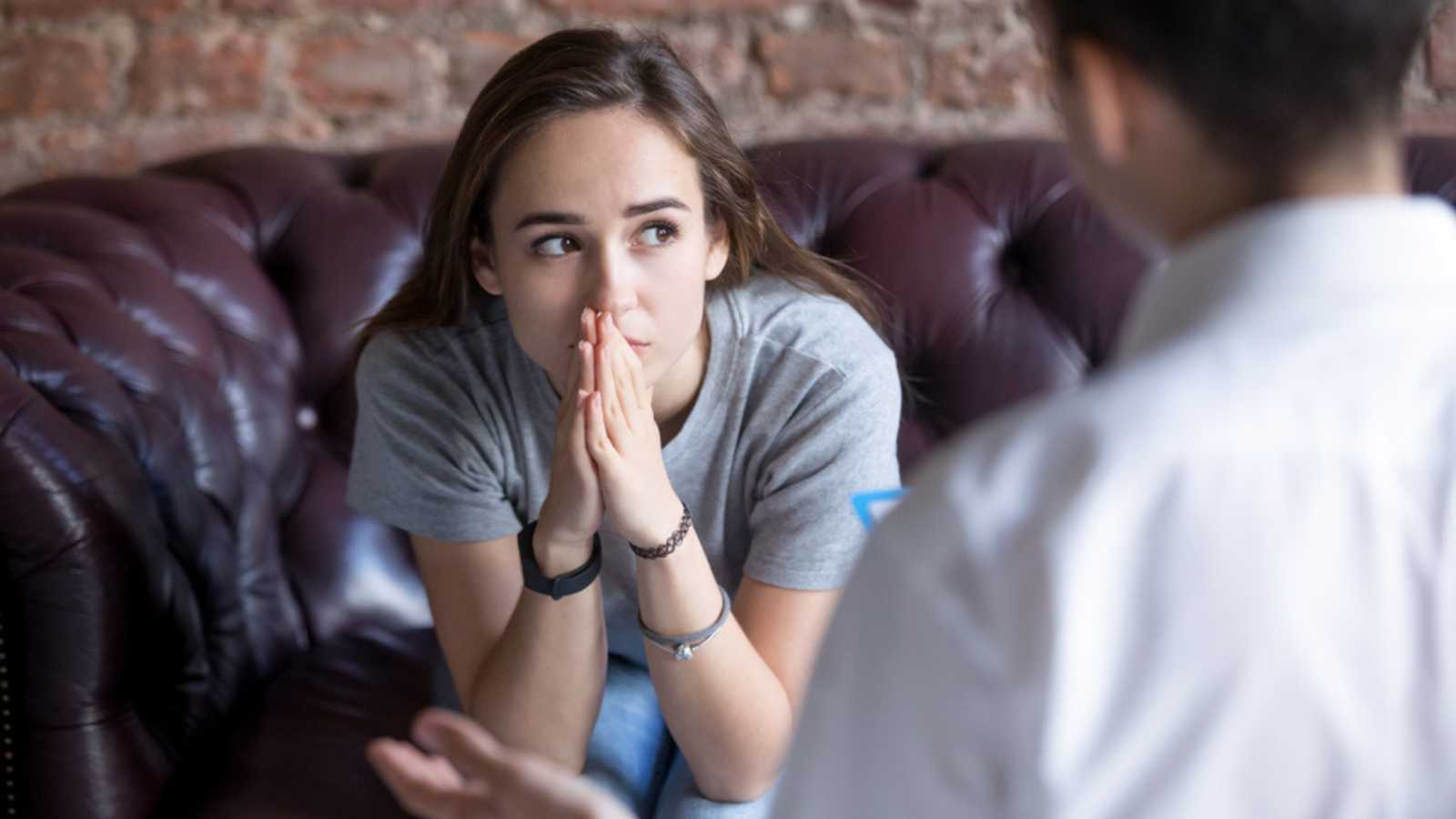 Woman feeling stressed