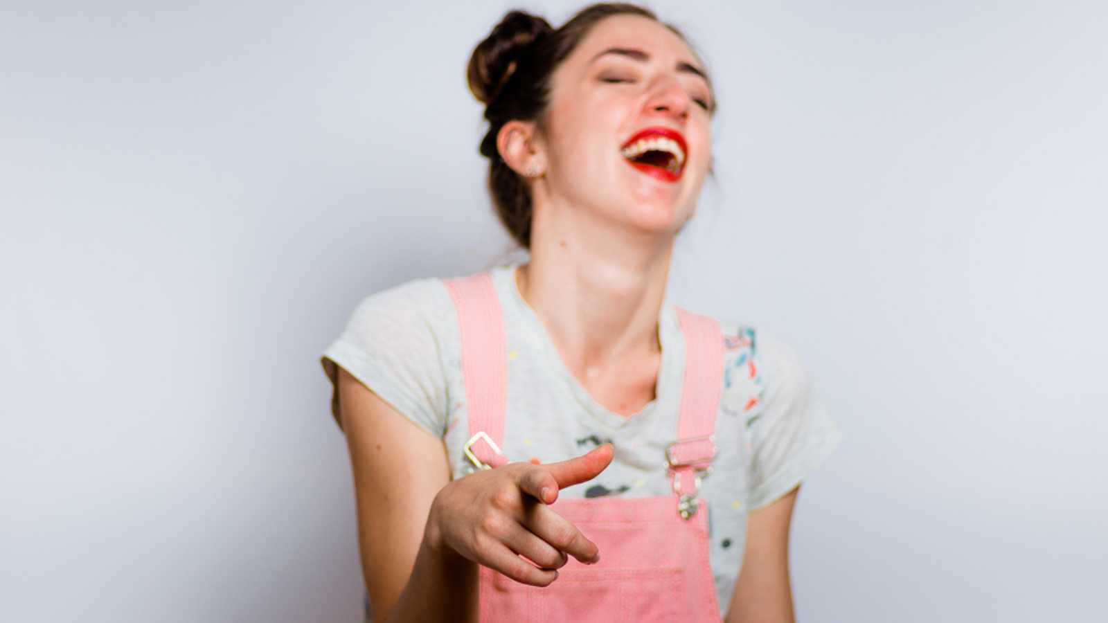 Woman Pointing And Laughing