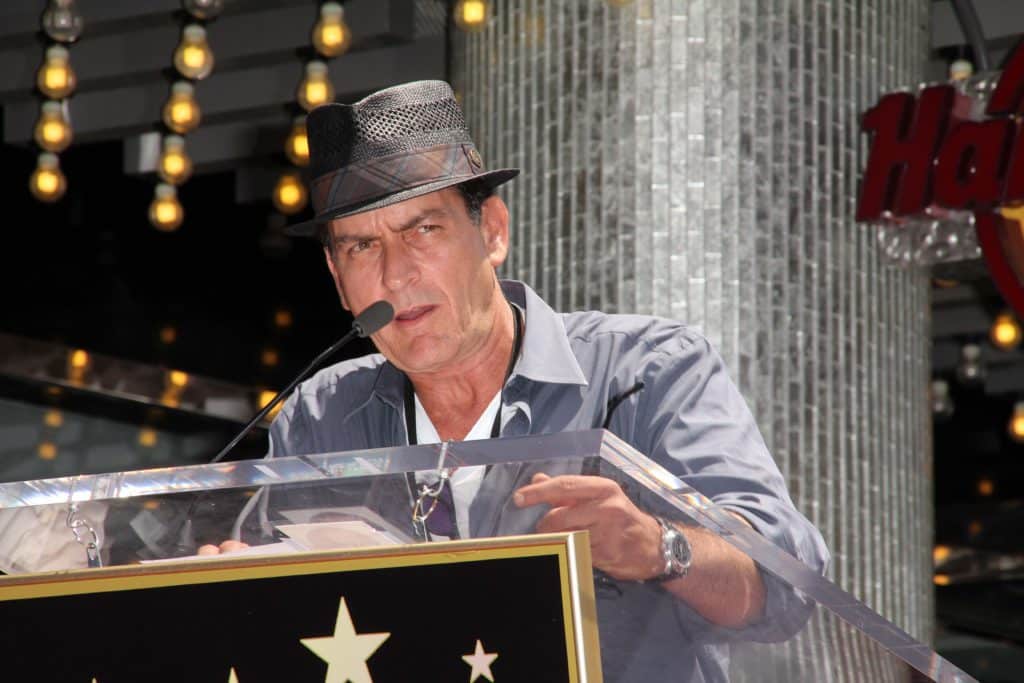 Charlie Sheen At Slash Honored With A Star On The