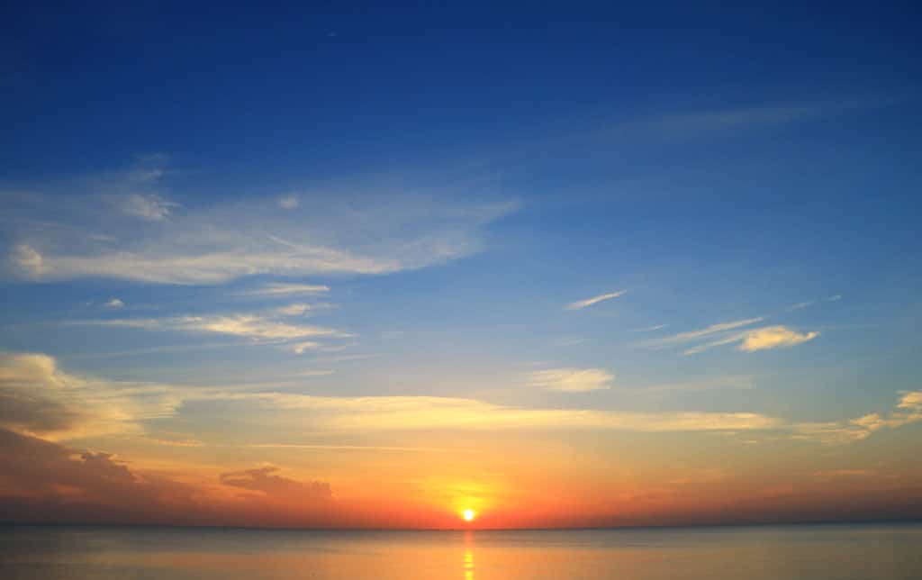 Beautiful Sunrise On The Sea
