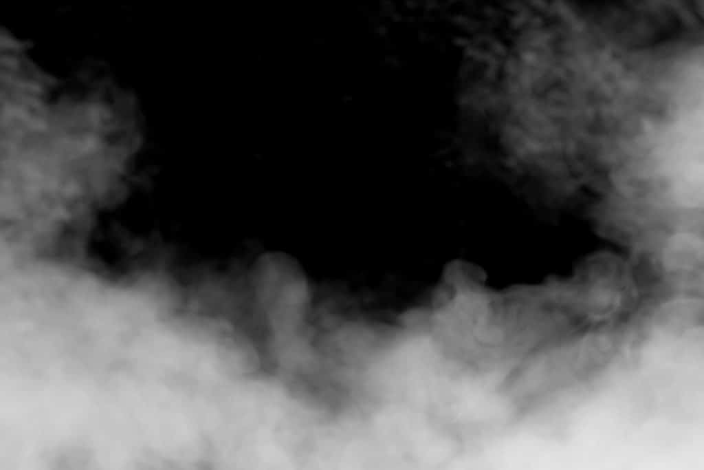 Abstract Background Smoke Curves And Wave On Black Background