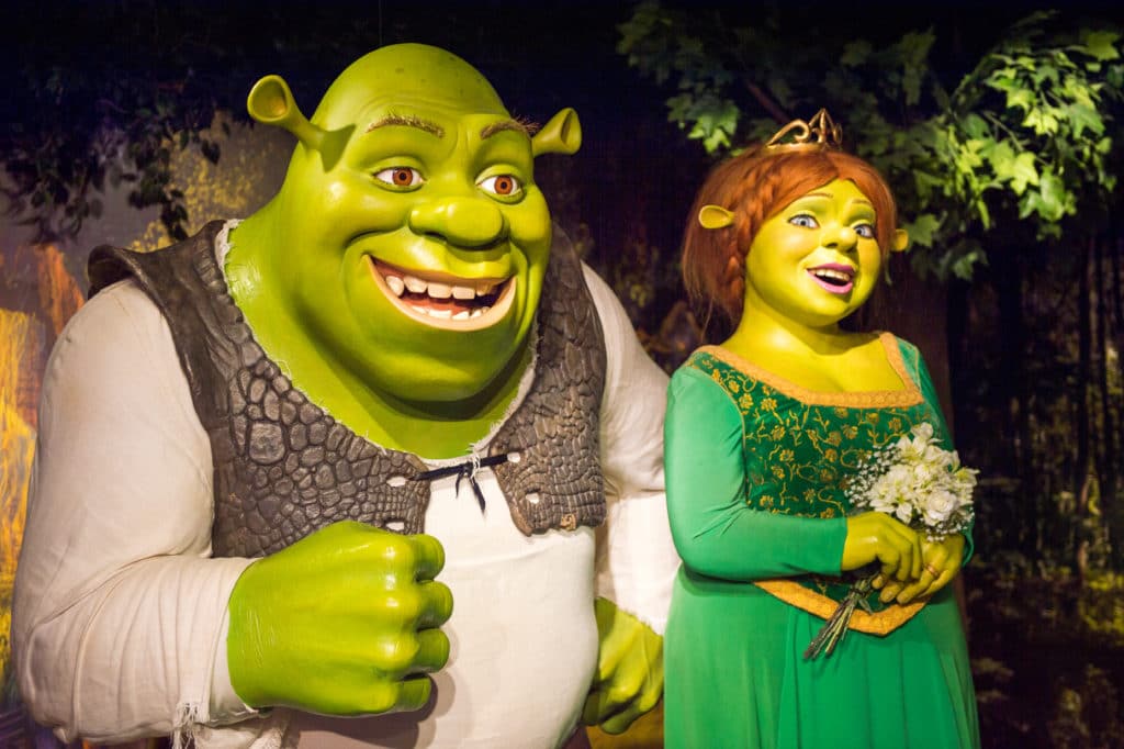 Amsterdam Netherlands Jun 1 2015: Shrek And Fiona Madame