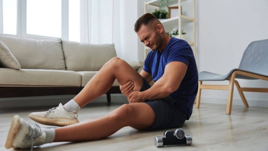 Man Having Severe Leg Pain