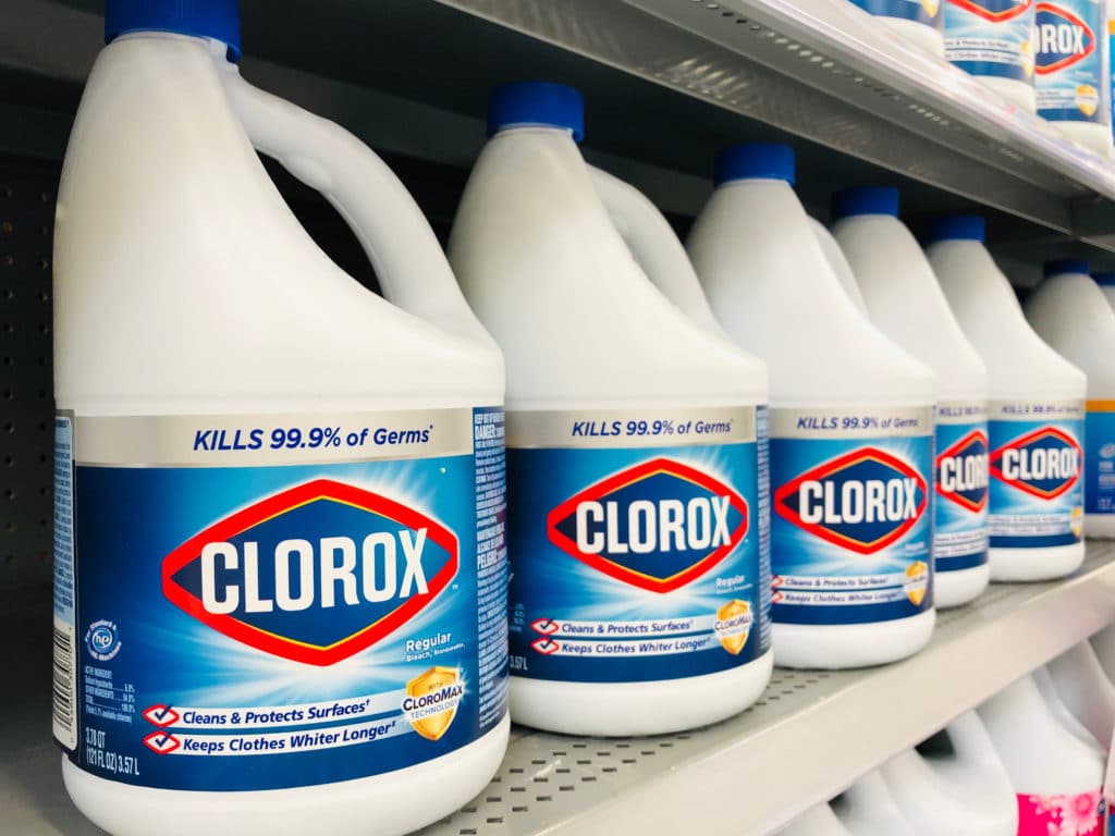 San Jose Ca April 24 2019: Clorox Bleach On