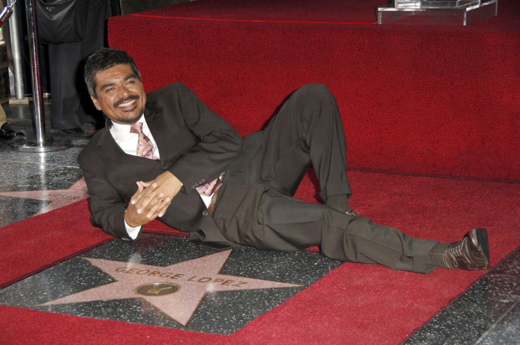 George Lopez At The Induction Ceremony For Star On The