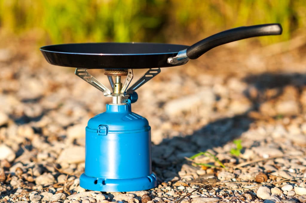 Camping Stove With Small Pan