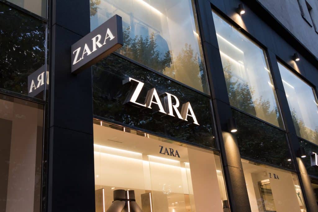 Stuttgart Germany September 11 2022: Zara Logo On Zara's