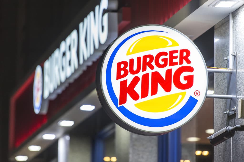 Berlin Oct 01: Burger King Restaurant Exterior Sign