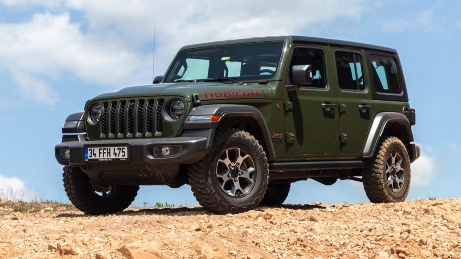 Istanbul, Turkey - August 9 2022 : Jeep Wrangler Rubicon is the 4-door off-road vehicle manufactured by Jeep.