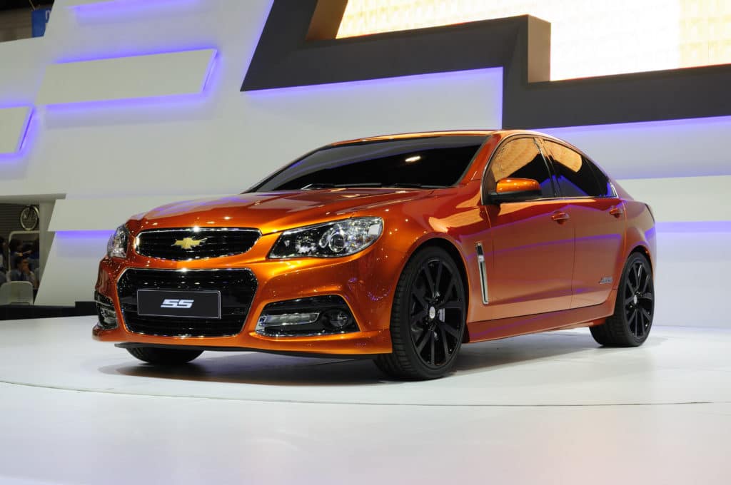 Nonthaburi Thailand November 29:the The New Chevrolet Ss Is