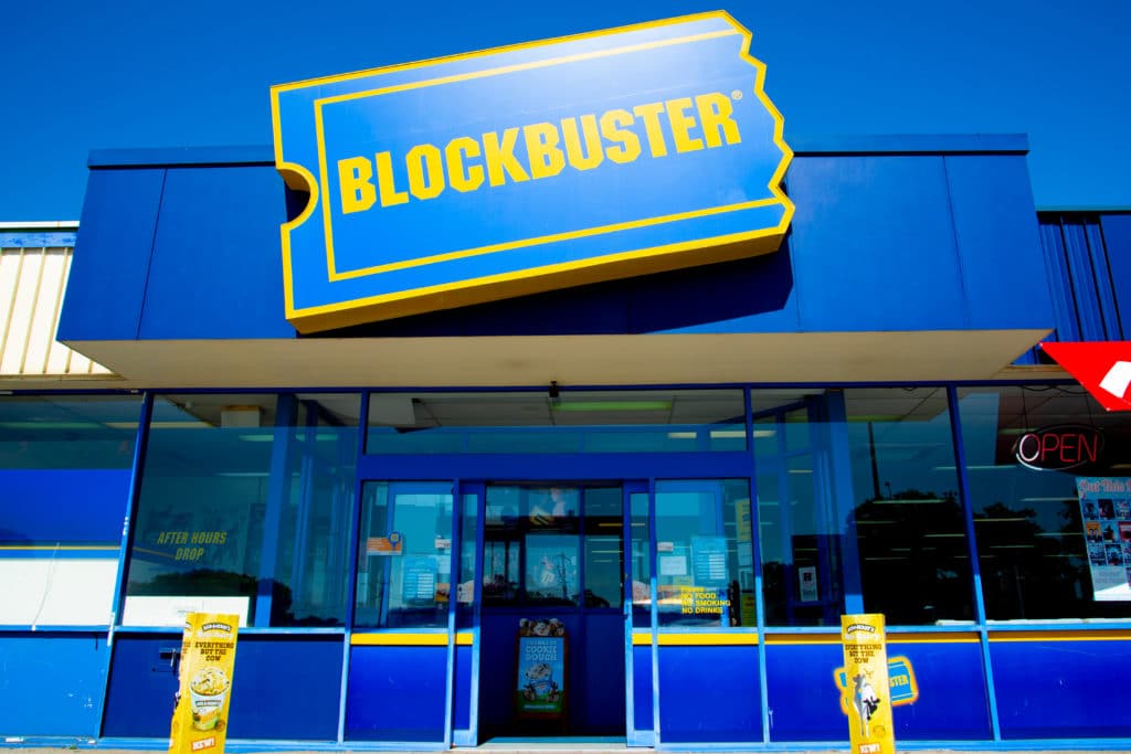 Perth Australia March 13 2019: The Last Blockbuster Video