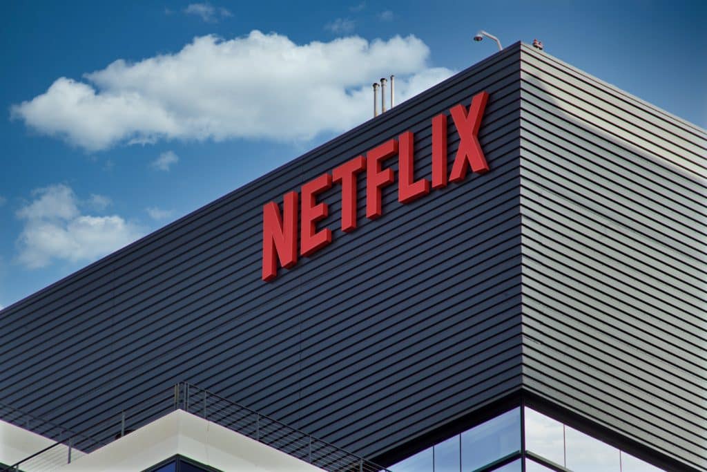 Los Angeles October 23 23021: Netflix Building Signage In