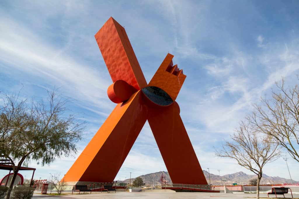 Ciudad Juarez Chihuahua Mexico March 2019: The Creator Of This Monument Was The Well Known