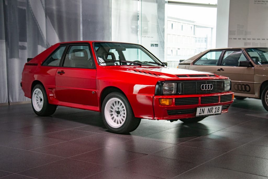 Ingolstadt Germany April 9 2019: Audi Sport Quattro Rare