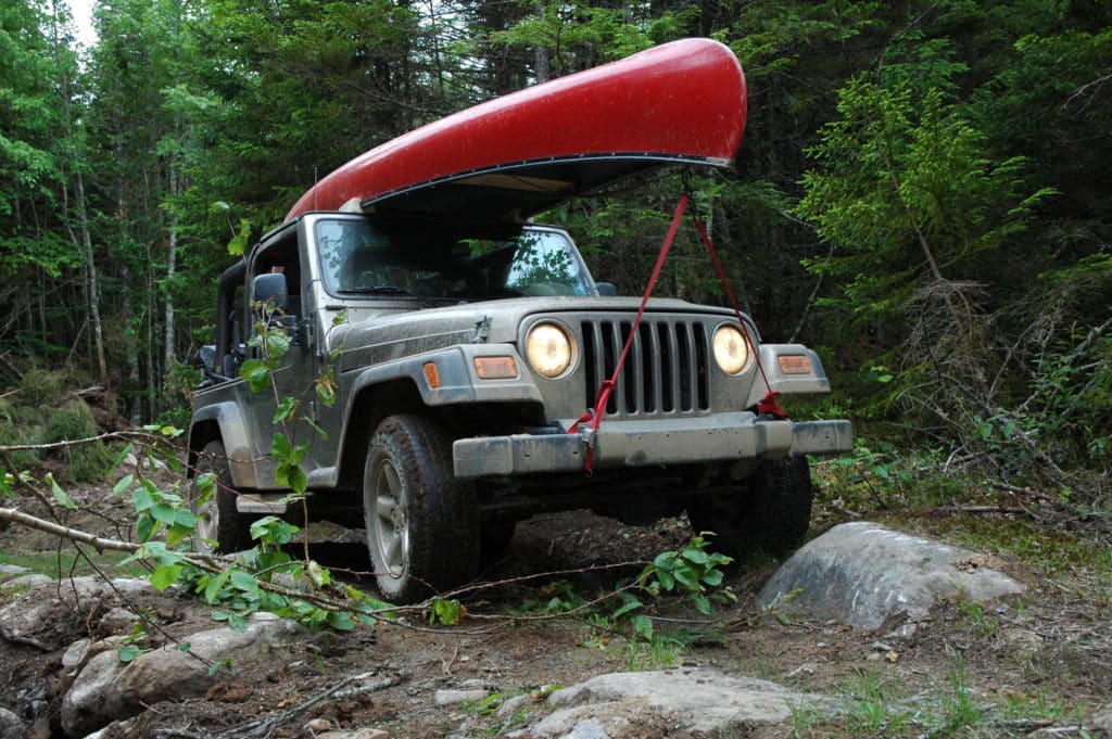 Liscomb Nova Scotia June 15 2005: A Jeep Wrangler