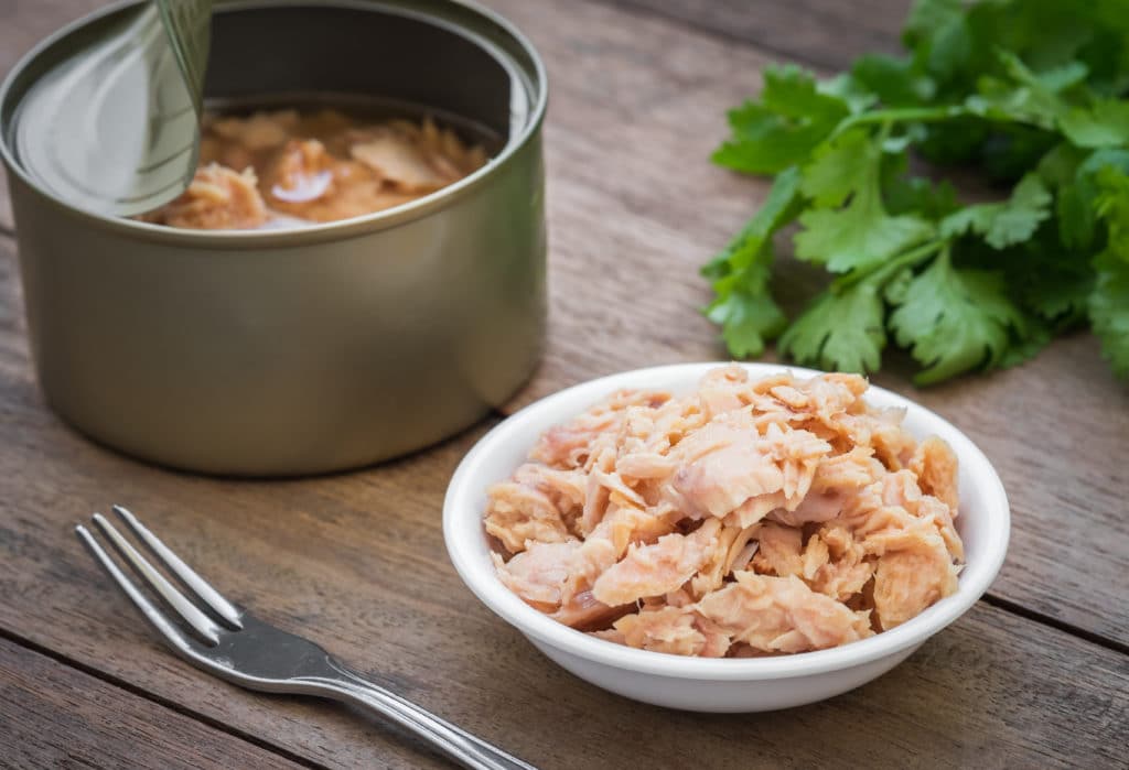 Canned Tuna Fish In Bowl