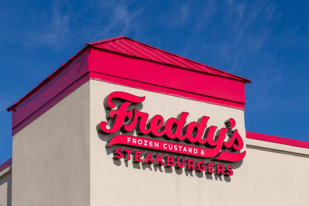 Burnsville Mn/usa March 4 2017: Freddy's Frozen Custard And