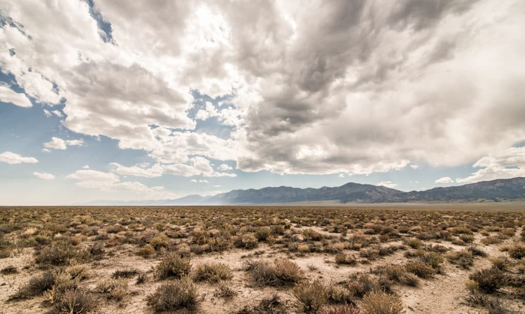 Nevada Desert; A Scenic View From Highway 50 Commonly Known