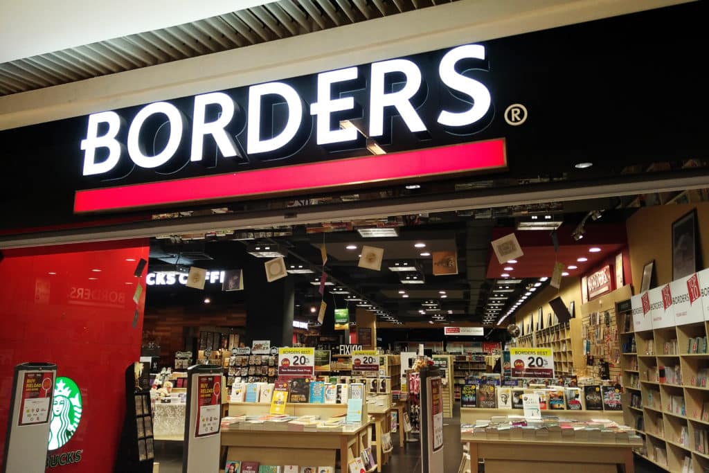 Penang Malaysia June 21 2017 : Borders Book Store