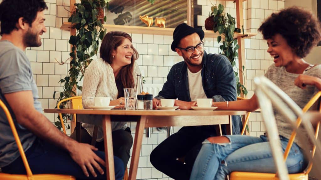 Friends  Drinking Coffee