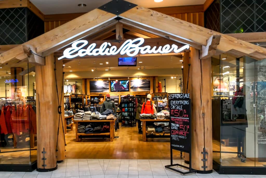 Markham Ontario Canada March 13 2019: Eddie Bauer Store