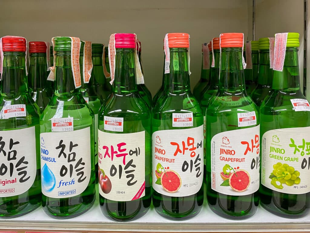 Bangkok Thailand 01 Sep 2020: Many Flavor Of Soju