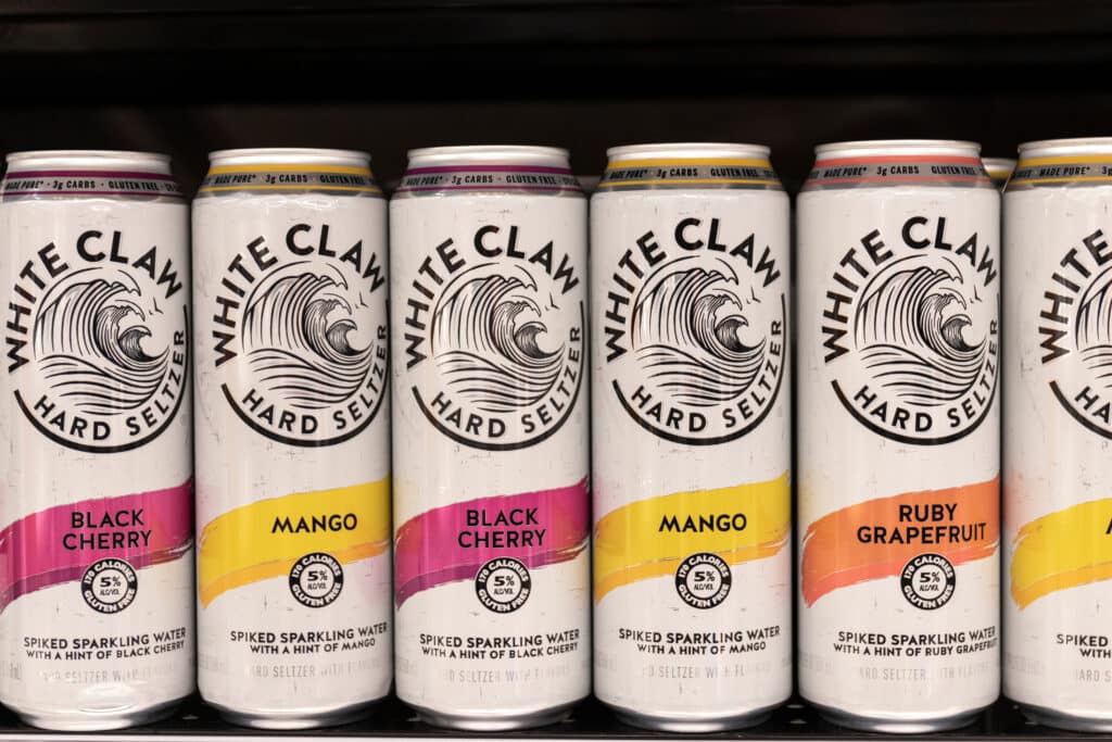 Indianapolis Circa May 2021: White Claw Hard Seltzer Display.