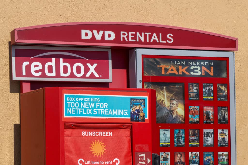 Santa Clarita Ca/usa May 31 2015: Redbox Dvd Rental